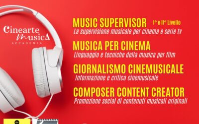 In partenza i corsi webinar di CineArteMusica, la scuola online delle arti cinemusicali e multimediali